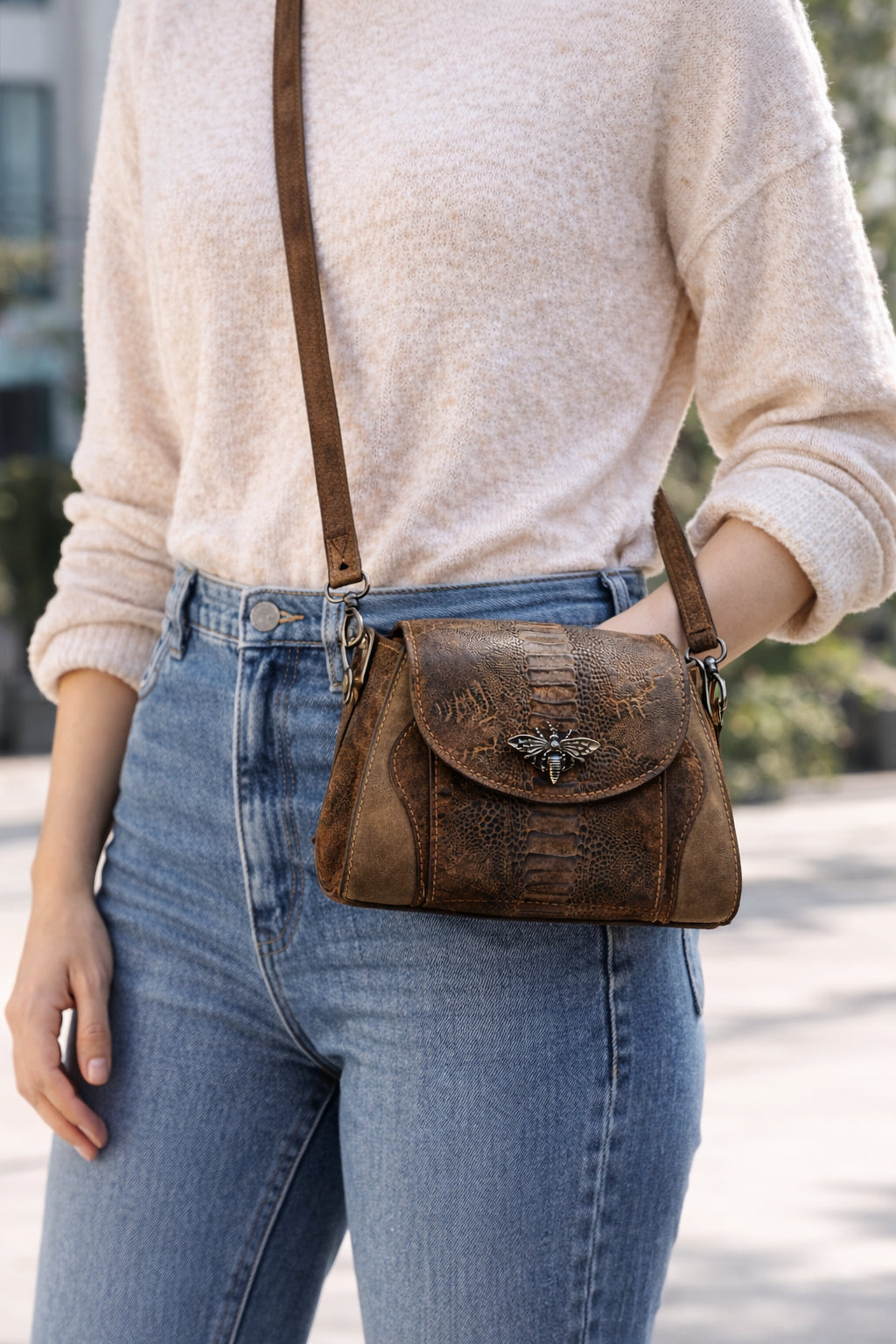 Nordic Hive - nahkainen käsilaukku