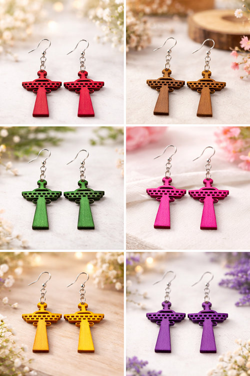 Näsinneula-aiheiset puukorvakorut